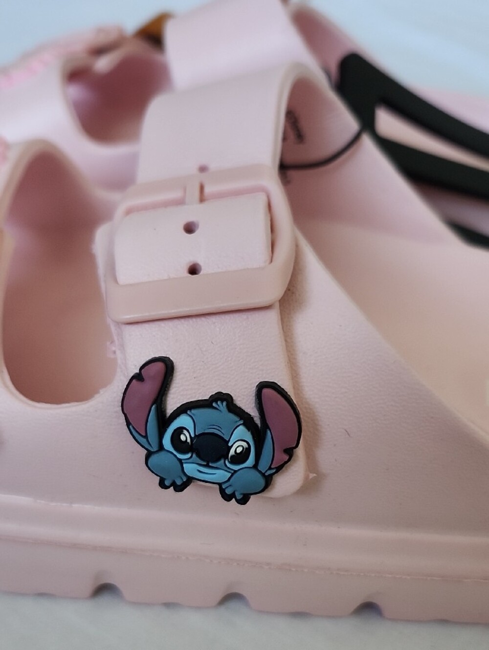 Disney Ground Up Ladies Stitch 2 Piece Strap EVA Slide Sandals NWT Size 9 - Picture 4 of 9